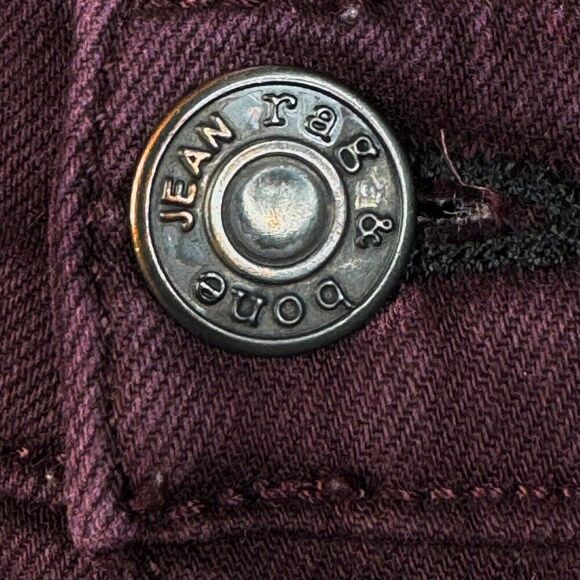 Rag & Bone Skinny Jean Wine Maroon Purple - Picture 6 of 10